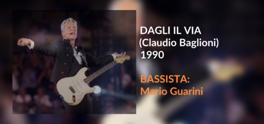 Trascrizione per basso elettrico Dagli il Via di Claudio Baglioni